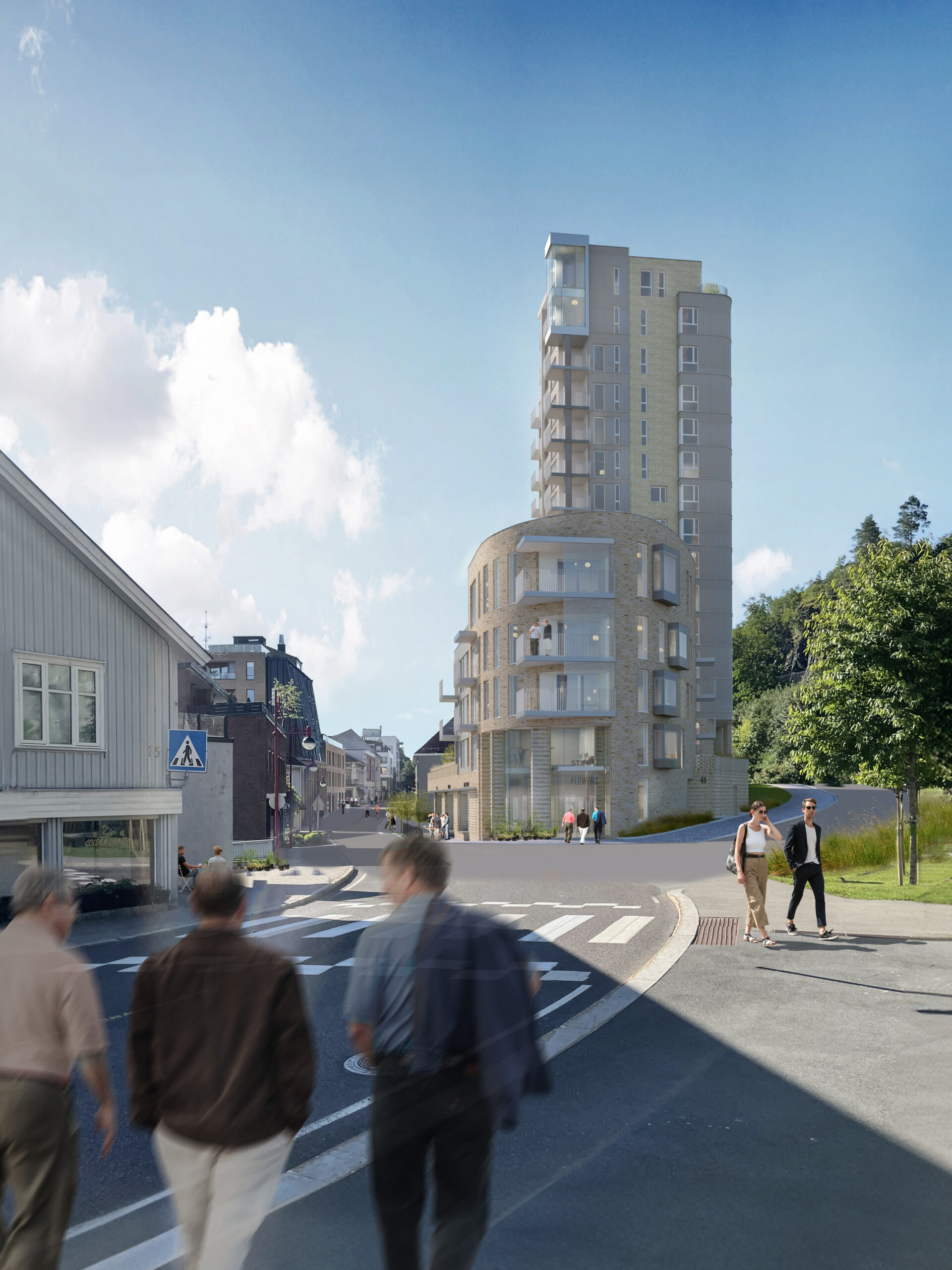 Langgaten 24 – fasade mot Langgaten