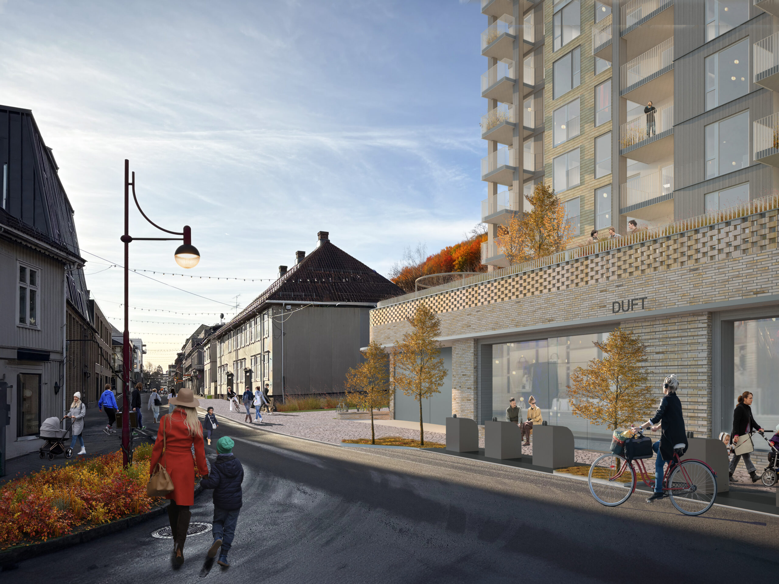 Langgaten 24 – perspektiv mot sentrum